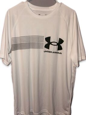 Under Armour White Mens Tee